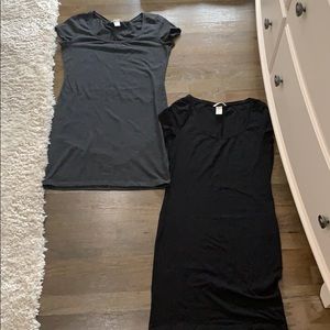 Two t-shirt dresses
